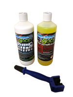 Load image into Gallery viewer, RHINO GOO ESSENTIAL BIKE CLEANING PACK 2 X 1 LITRE + DAB PRODUCTS CHAIN AND SPROCKET CLEANING TOOL (Copy)