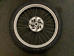 Load image into Gallery viewer, USED 2004>2015 GAS GAS PRO FRONT WHEEL WITH DISC & TYRE TO FIT MARZOCCHI FORKS