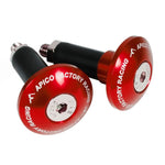 Load image into Gallery viewer, APICO HANDLEBAR BAR END PLUGS TO FIT 14MM RED