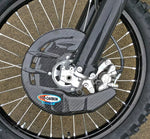 Load image into Gallery viewer, PRO CARBON HONDA FRONT DISC GUARD INCLUDING FITTING KIT ALL CR / CRF MODEL 2004-2024