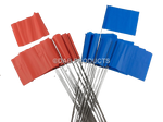 Load image into Gallery viewer, DAB PRODUCTS SECTION MARKER FLAGS 20 X RED 20 X BLUE