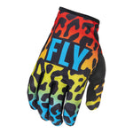 Load image into Gallery viewer, FLY 2022 LITE S.E. EXOTIC ADULT MOTOX ENDURO TRIALS GLOVES RED/YELLOW/BLUE LARGE