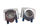 Load image into Gallery viewer, DAB PRODUCTS 7/8" TO FATBAR HANDLEBAR CONVERSION SET SILVER FOR BETA MONTESA ETC
