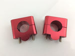 Load image into Gallery viewer, DAB PRODUCTS 7/8" TO FATBAR HANDLEBAR CONVERSION SET RED FOR BETA MONTESA ETC - Trials Bike Breakers UK