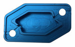 Load image into Gallery viewer, DAB PRODUCTS BRAKTEC PATTERN FRONT BRAKE MASTER CYLINDER COVER & SCREWS BLUE - Trials Bike Breakers UK