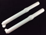 Load image into Gallery viewer, DAB PRODUCTS TECH TRIALS FULL LENGTH FORK GUARDS COVERS WHITE - Trials Bike Breakers UK