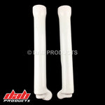 Load image into Gallery viewer, DAB PRODUCTS TECH TRIALS LOWER FORK GUARDS COVERS WHITE FOR GAS GAS BETA TRS - Trials Bike Breakers UK