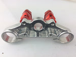 Load image into Gallery viewer, NOS GAS GAS TXT/PRO CNC 38MM SILVER UPPER FORK CLAMP YOKE & S3 FATBAT CLAMPS