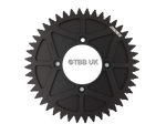 Load image into Gallery viewer, 4 BOLT REAR FIM STYLE TRIALS SPROCKET 44T TEETH BLACK