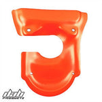 Load image into Gallery viewer, DAB PRODUCTS BETA EVO RED PLASTIC ENGINE SPLASH GUARD 2009-2018 - Trials Bike Breakers UK