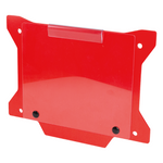 Load image into Gallery viewer, DAB PRODUCTS FACTORY TRIALS NUMBER BOARD PLATE WITH WINDOW RED - Trials Bike Breakers UK