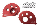 Load image into Gallery viewer, DAB PRODUCTS 2006-2014 GAS GAS TXT PRO 20MM REAR AXLE SNAIL CAMS 1PR RED - Trials Bike Breakers UK