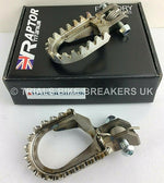 Load image into Gallery viewer, RAPTOR TITANIUM TRIALS FOOTRESTS FOOTPEGS GAS GAS 4RT BETA TRS SHERCO MONTESA - Trials Bike Breakers UK
