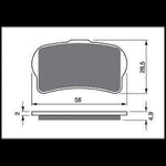 Load image into Gallery viewer, DAB PRODUCTS TRIALS FRONT BRAKE PADS TO FIT BRAKTEC MONO BLOCK CALIPER - Trials Bike Breakers UK