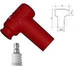 Load image into Gallery viewer, NGK RUBBER SPARK PLUG CAP LB05EMH RED