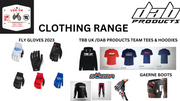 clothing, trials shirt, trials pants, trials gloves, fly gloves, sorra, dab products, t-shirt, hoodie, gaerne, boots, 