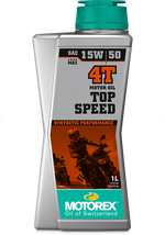 Load image into Gallery viewer, MOTOREX TOP SPEED 15W50 4T ENGINE GEARBOX  OIL KTM HUSQVARNA GAS GAS
