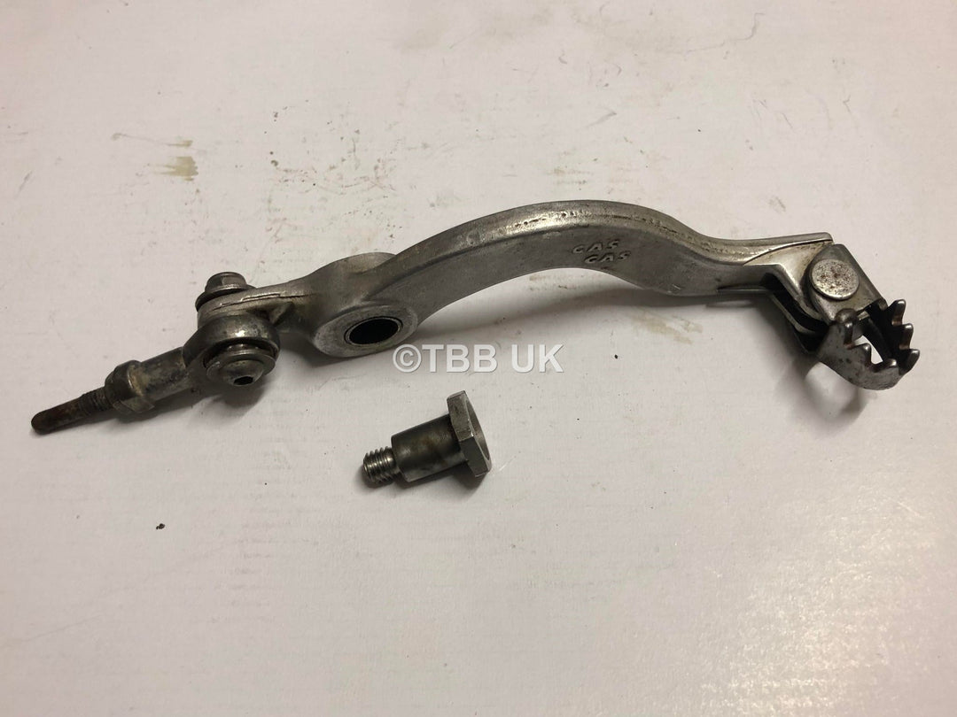 USED GENUINE GAS GAS TXT & TXT PRO  REAR BRAKE LEVER PEDAL SILVER 2000-2008