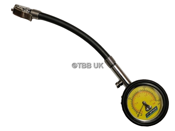 APICO LOW PRESSURE TYRE GAUGE 0-30PSI TRIALS MOTOX ENDURO