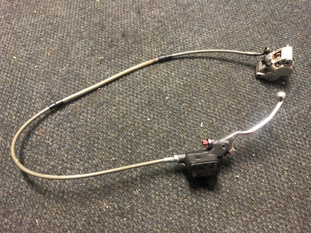 USED AJP COMPLETE FRONT BRAKE SET UP FOR GAS GAS SHERCO MONTESA BETA ETC