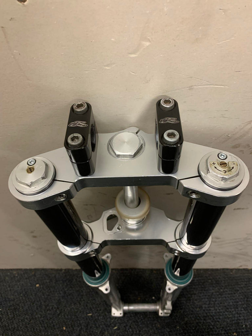 USED GAS GAS TXT PRO MARZOCCHI 40MM FORKS AND TRIPLE CLAMPS