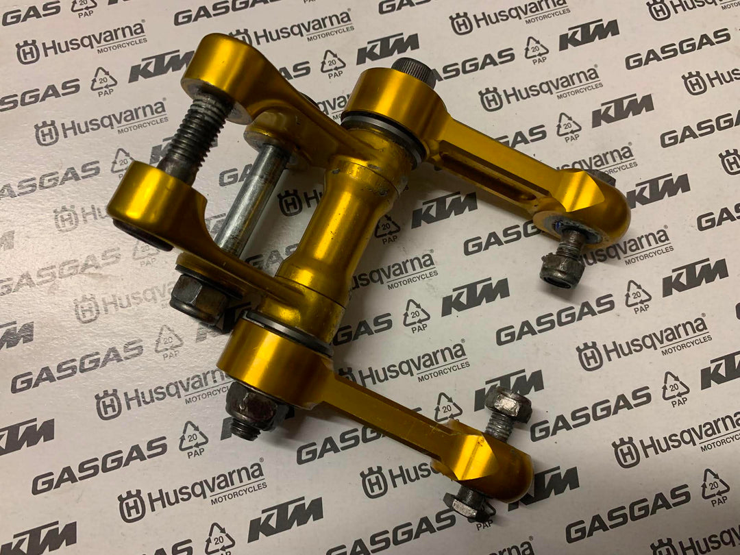 USED SHERCO LOWER SHOCK LINKAGE ASSEMBLY(DOG BONES) 2012 TO 2020