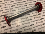 Load image into Gallery viewer, USED 2006 TO 2014 GAS GAS ALLOY REAR WHEEL SPINDLE AXLE WITH CAMS AND NUT