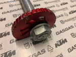Load image into Gallery viewer, USED 2006 TO 2014 GAS GAS ALLOY REAR WHEEL SPINDLE AXLE WITH CAMS AND NUT