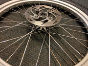 USED 2004>2015 GAS GAS PRO FRONT WHEEL WITH DISC & TYRE TO FIT MARZOCCHI FORKS