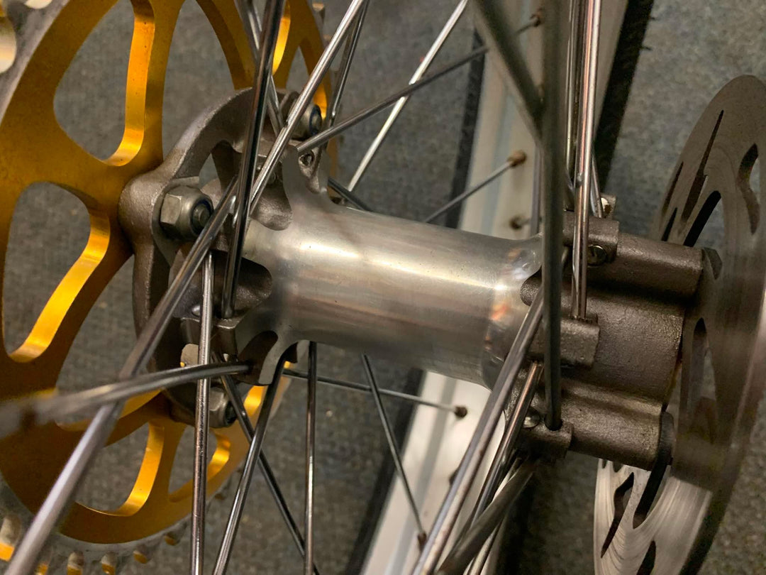 USED GAS GAS PRO REAR WHEEL WITH DISC & SPROCKET WILL FIT OTHERS MONTESA SHERCO