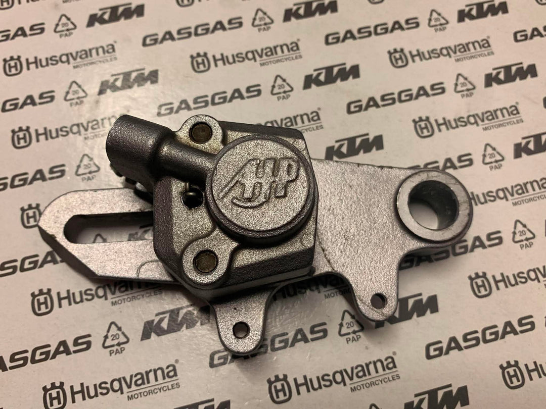 USED AJP/BRAKTEC 2 POT SMALL TRIALS REAR BRAKE CALIPER WITH NEW PADS