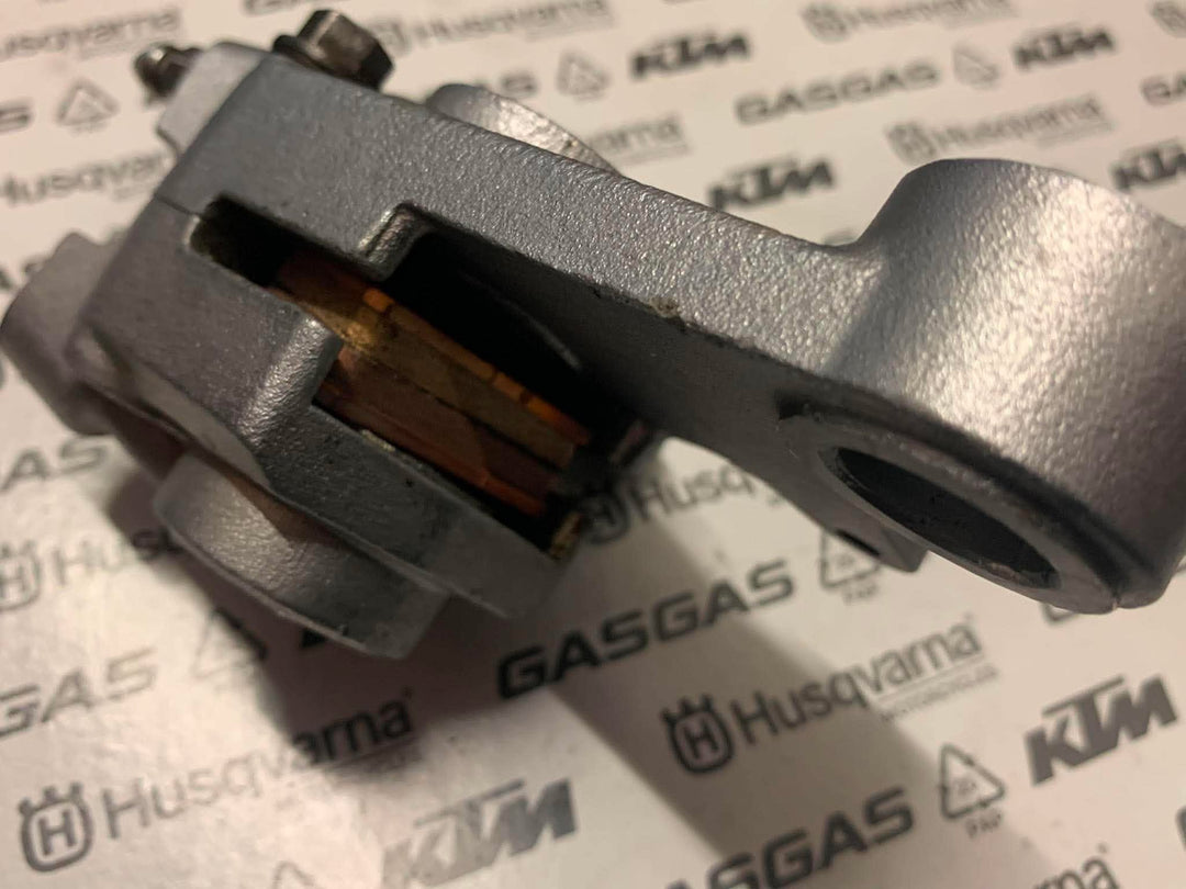 USED AJP/BRAKTEC 2 POT SMALL TRIALS REAR BRAKE CALIPER WITH NEW PADS