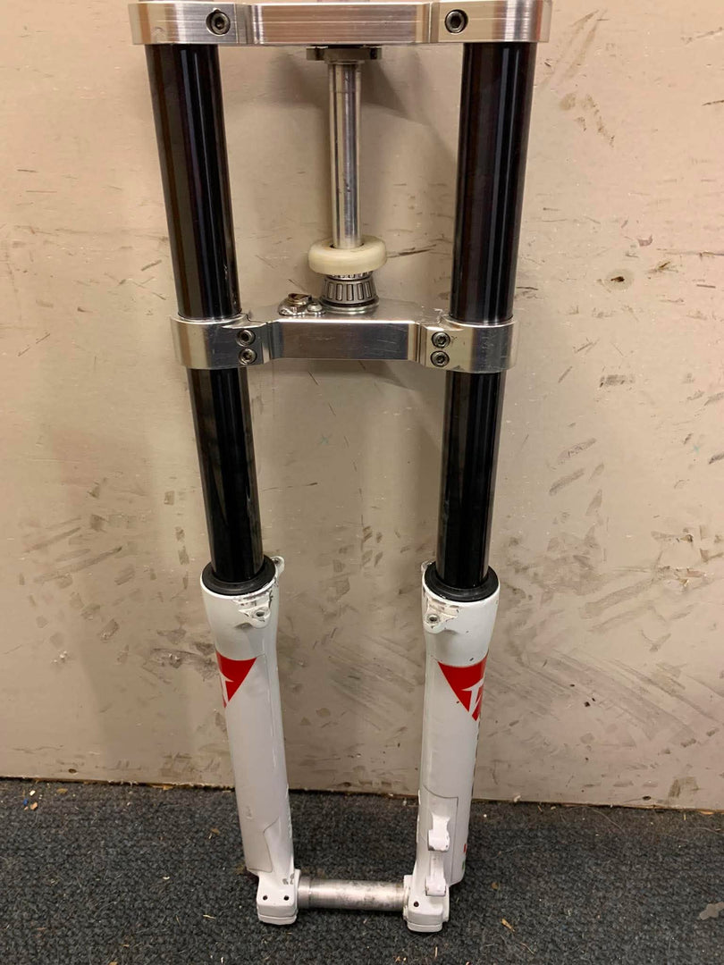 USED GAS GAS TXT PRO MARZOCCHI 40MM FORKS WITH TRIPLE CLAMPS AND AXLE