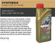 ROCK OIL SYNTHESIS 2 INJECTOR  2T OFF ROAD OIL 1LTR FOR KTM GAS GAS BETA SHERCO ETC