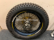 USED SHERCO TRIALS REAR WHEEL WITH DISC  SPROCKET & TYRE WILL FIT OTHERS