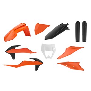 PLASTIC KIT ENDURO WITH HEADLIGHT MASK KTM EXC/EXC-F 20-23