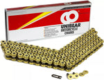 Load image into Gallery viewer, UNIBEAR  520 HEAVY DUTY GOLD TRIALS MOTOX ENDURO CHAIN 118 LINK
