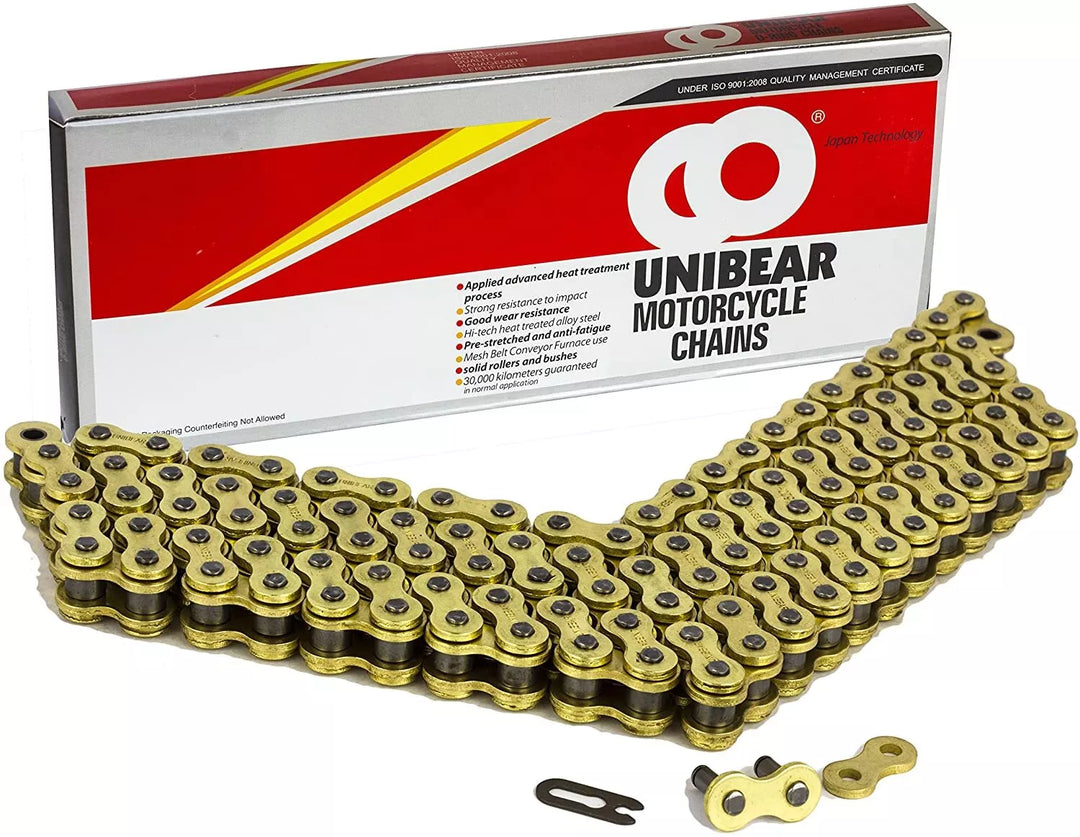 UNIBEAR  520 HEAVY DUTY GOLD TRIALS MOTOX ENDURO CHAIN 118 LINK