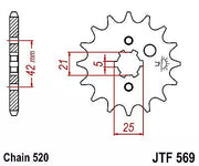 JT FRONT SPROCKET 14T TEETH JTF569 YAMAHA KAWASAKI