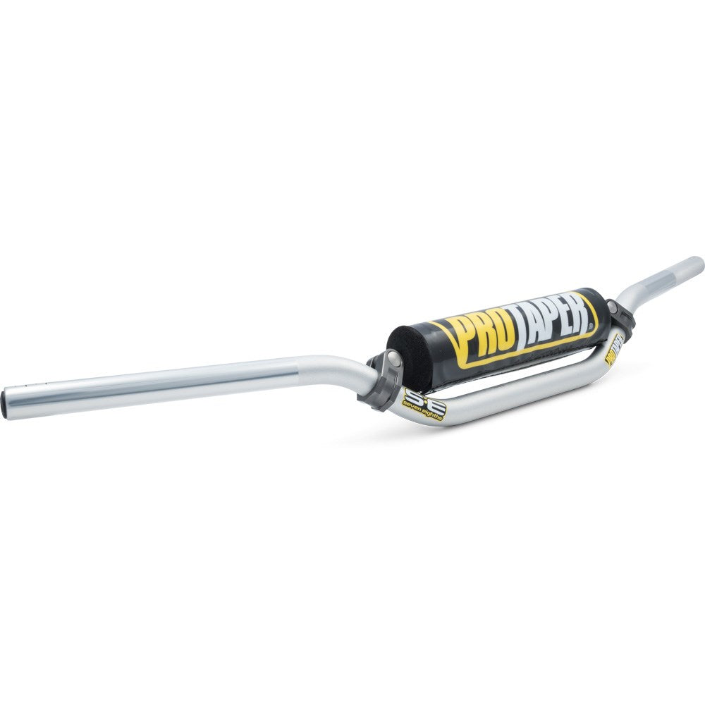 PRO TAPER 7/8" TRIALS HANDLEBARS SILVER WITH PAD 4.1/2" HIGH
