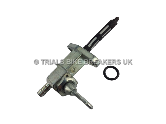 GENUINE SHERCO FUEL PETROL PETCOCK TAP AND SEALING O RING LONG BODY TYPE