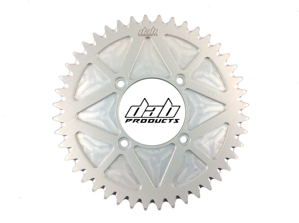 DAB PRODUCTS 4 BOLT REAR FIM STYLE TRIALS SPROCKET 44T TEETH SILVER TRS VERTIGO - Trials Bike Breakers UK