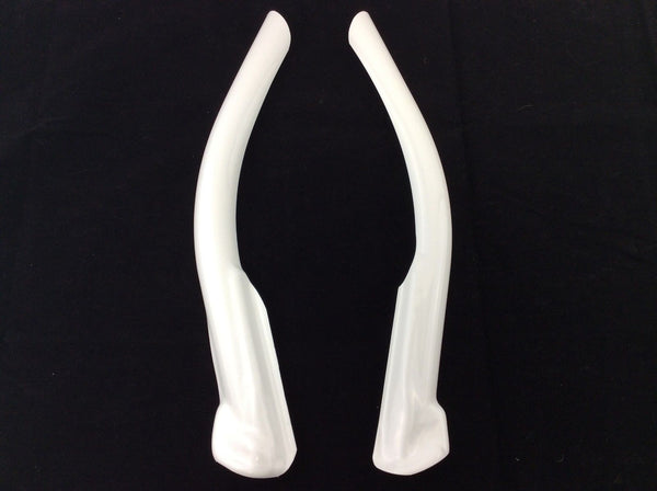 DAB PRODUCTS GAS GAS TXT PRO WHITE PLASTIC FRAME COVERS PROTECTORS 2009-2010 - Trials Bike Breakers UK