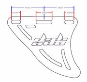 DAB PRODUCTS GAS GAS & SHERCO ADJUSTABLE ALLOY  REAR SPROCKET PROTECTOR GUARD - Trials Bike Breakers UK