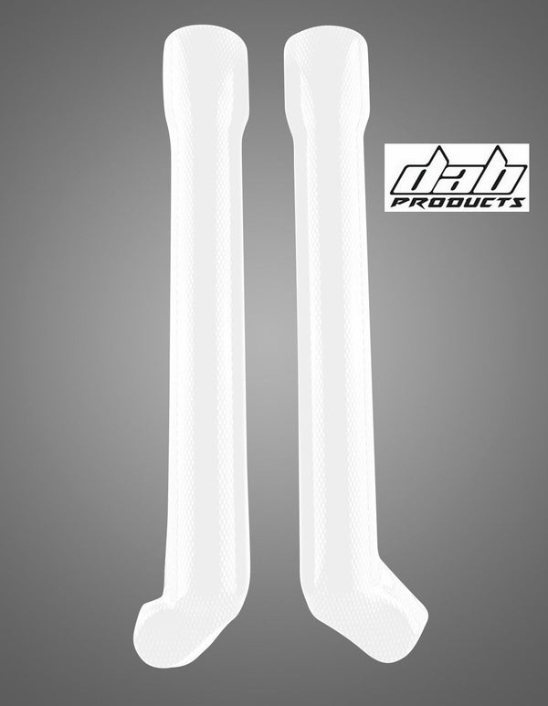 DAB PRODUCTS PAIOLI TRIALS LOWER FORK GUARDS COVERS WHITE - Trials Bike Breakers UK