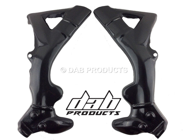 DAB PRODUCTS TRS ONE RR CARBON LOOK FRAME COVERS PROTECTORS 1PR - Trials Bike Breakers UK