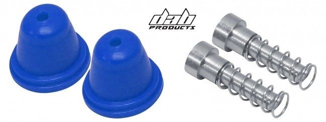 DAB PRODUCTS AJP/GRIMECA MASTER CYLINDER RUBBER BOOTS & PLUNGER SET BLUE 1PR - Trials Bike Breakers UK