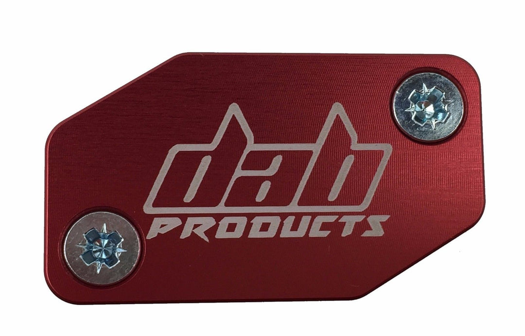 DAB PRODUCTS BRAKTEC PATTERN FRONT BRAKE MASTER CYLINDER COVER & SCREWS RED - Trials Bike Breakers UK