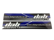 DAB PRODUCTS TRIALS UNIVERSAL LOWER FORK  STICKERS 1PR GAS GAS SHERCO SCORPA ETC - Trials Bike Breakers UK