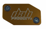 Load image into Gallery viewer, DAB PRODUCTS BRAKTEC PATTERN CLUTCH MASTER CYLINDER COVER &amp; SCREWS GOLD - Trials Bike Breakers UK
